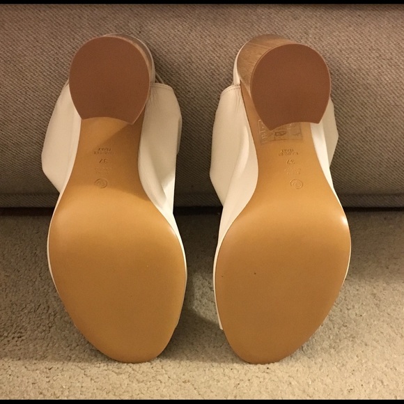 3.1 Phillip Lim Drum White Peep-Toe Sandals - Picture 9 of 9